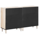 vidaXL Széf 2 pcs Fehér 60 x 33,5 x 75 cm Tömör Mangófát