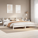 vidaXL fehér tömör fenyőfa ágy matrac nélkül 180 x 200 cm