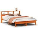 vidaXL viaszbarna tömör fenyőfa ágy matrac nélkül 140 x 190 cm