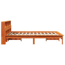 vidaXL viaszbarna tömör fenyőfa ágy matrac nélkül 140 x 190 cm