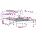 vidaXL viaszbarna tömör fenyőfa ágy matrac nélkül 140 x 190 cm