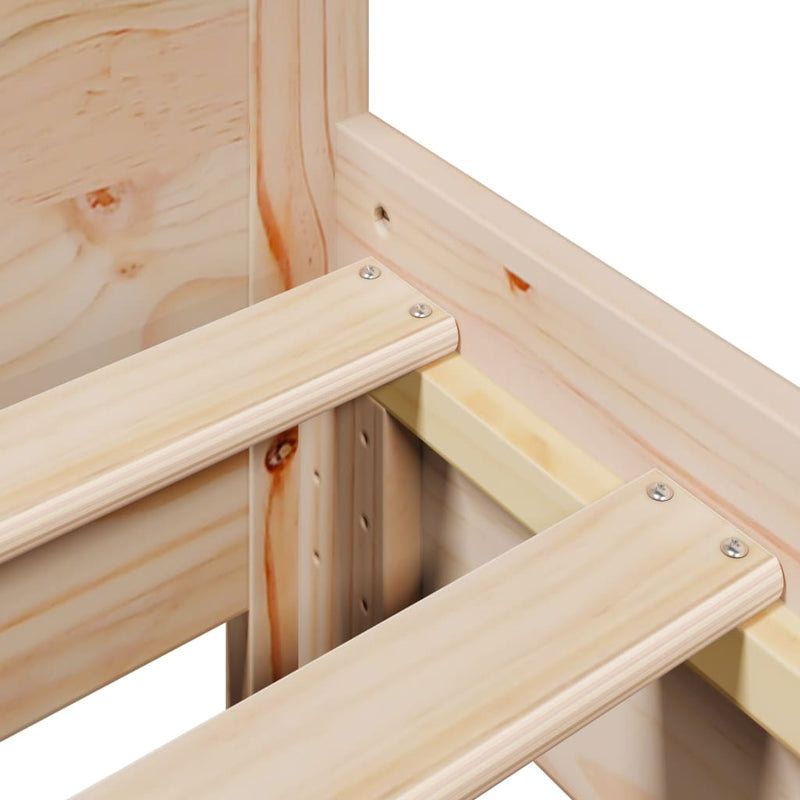 vidaXL tömör fenyőfa ágy matrac nélkül 90 x 200 cm