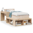 vidaXL tömör fenyőfa ágy matrac nélkül 75 x 190 cm