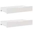 vidaXL fehér tömör fenyőfa könyvespolcos ágy matrac nélkül 90 x 190 cm