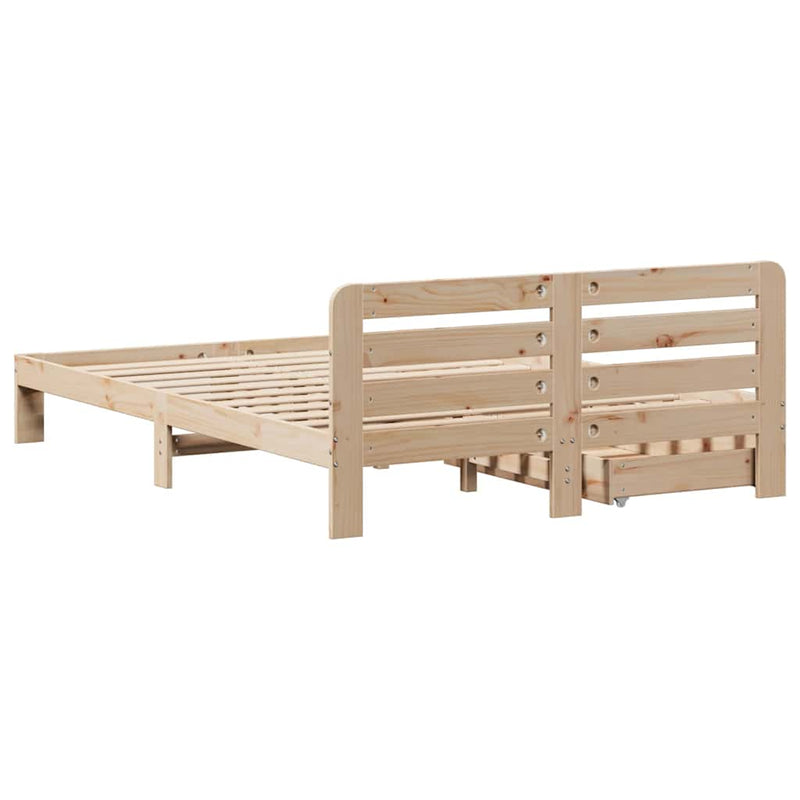vidaXL tömör fenyőfa ágy matrac nélkül 160 x 200 cm