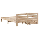 vidaXL tömör fenyőfa ágy matrac nélkül 135 x 190 cm
