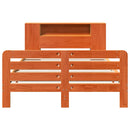 vidaXL viaszbarna tömör fenyőfa ágy matrac nélkül 150 x 200 cm