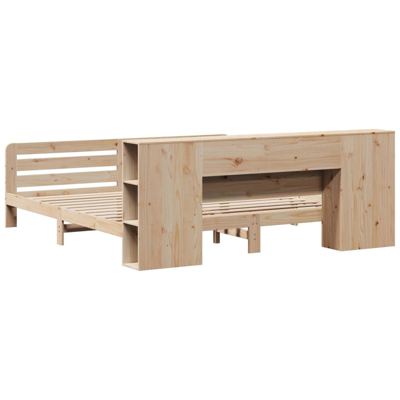 vidaXL tömör fenyőfa ágy matrac nélkül 180 x 200 cm