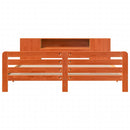 vidaXL viaszbarna tömör fenyőfa ágy matrac nélkül 180 x 200 cm