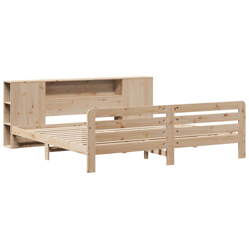 vidaXL tömör fenyőfa ágy matrac nélkül 200 x 200 cm