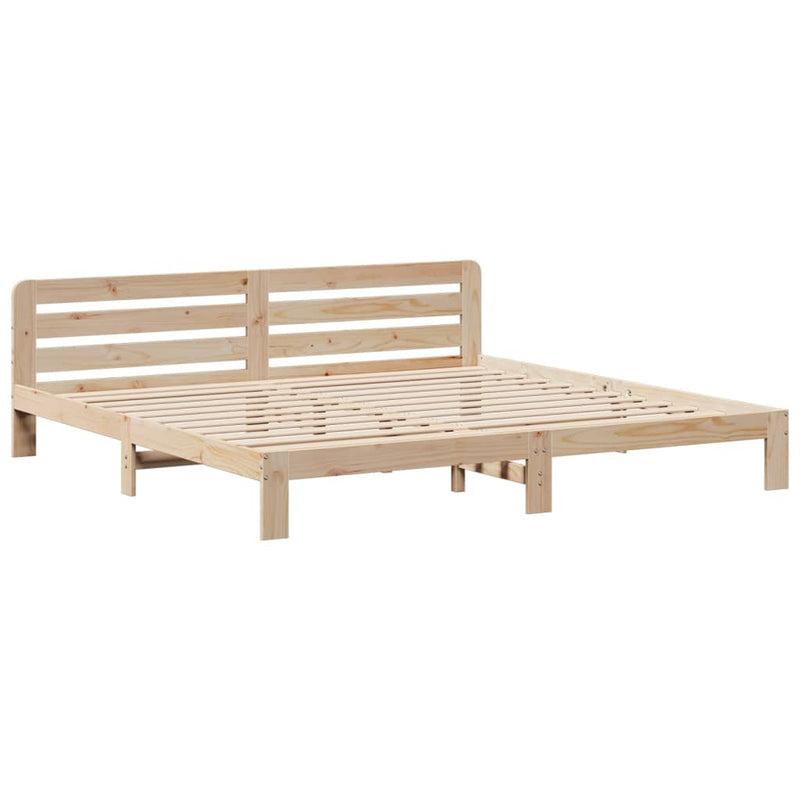 vidaXL tömör fenyőfa ágy matrac nélkül 200 x 200 cm