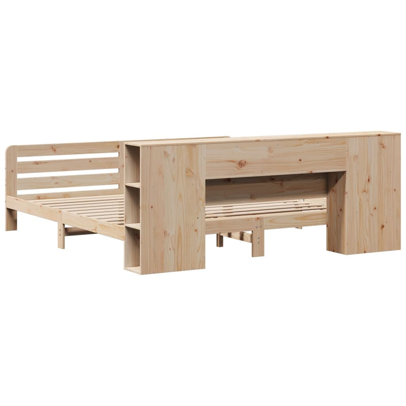 vidaXL tömör fenyőfa ágy matrac nélkül 200 x 200 cm