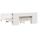 vidaXL fehér tömör fenyőfa ágy matrac nélkül 200 x 200 cm