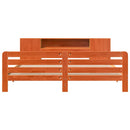 vidaXL viaszbarna tömör fenyőfa ágy matrac nélkül 200 x 200 cm