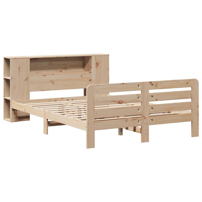 vidaXL tömör fenyőfa ágy matrac nélkül 140 x 190 cm