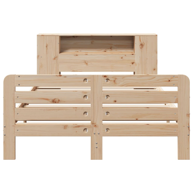 vidaXL tömör fenyőfa ágy matrac nélkül 140 x 190 cm