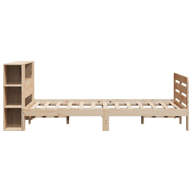 vidaXL tömör fenyőfa ágy matrac nélkül 140 x 190 cm