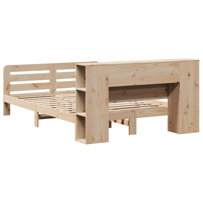 vidaXL tömör fenyőfa ágy matrac nélkül 140 x 190 cm