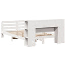 vidaXL fehér tömör fenyőfa ágy matrac nélkül 140x190 cm