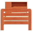 vidaXL viaszbarna tömör fenyőfa ágy matrac nélkül 75 x 190 cm