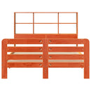 vidaXL viaszbarna tömör fenyőfa ágy matrac nélkül 120 x 200 cm