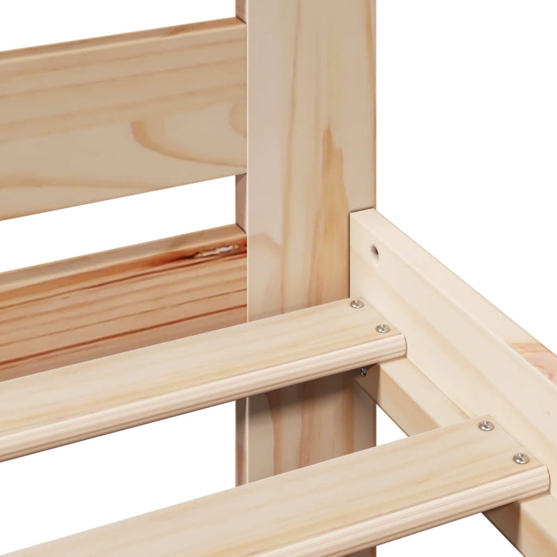 vidaXL tömör fenyőfa ágy matrac nélkül 140 x 200 cm