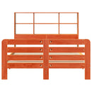 vidaXL viaszbarna tömör fenyőfa ágy matrac nélkül 150 x 200 cm