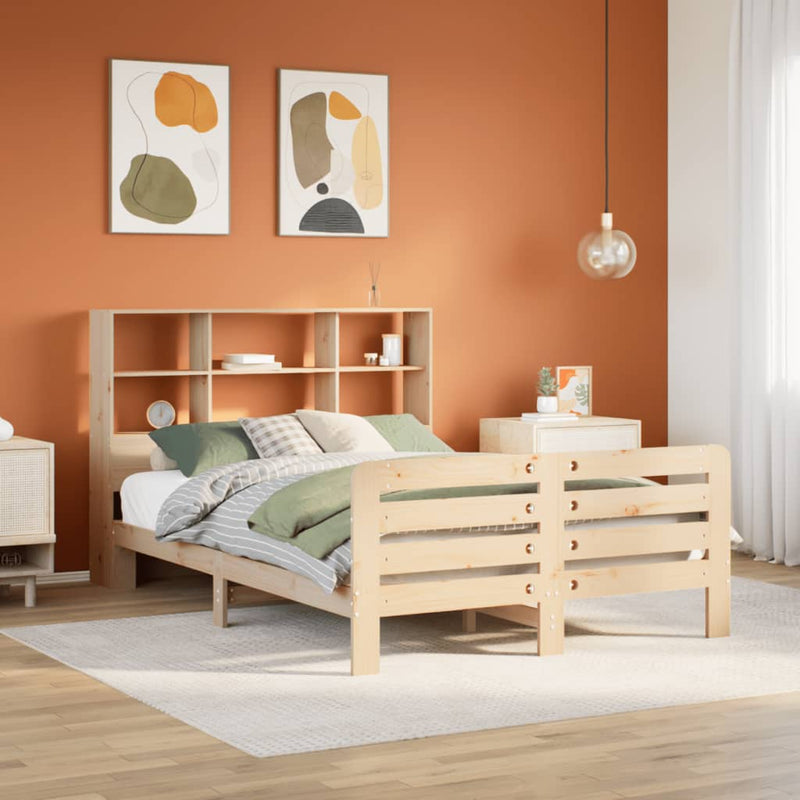 vidaXL tömör fenyőfa ágy matrac nélkül 160 x 200 cm