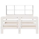 vidaXL fehér tömör fenyőfa ágy matrac nélkül 160 x 200 cm