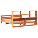 vidaXL viaszbarna tömör fenyőfa ágy matrac nélkül 200 x 200 cm