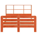 vidaXL viaszbarna tömör fenyőfa ágy matrac nélkül 140 x 190 cm