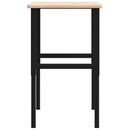 vidaXL tömör tölgyfa négyszög alakú munkapad 100 x 60 x (71,5-98) cm