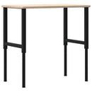 vidaXL tömör tölgyfa négyszög alakú munkapad 100 x 60 x (71,5-98) cm
