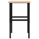 vidaXL tömör tölgyfa négyszög alakú munkapad 100 x 60 x (73-99,5) cm