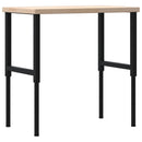 vidaXL tömör tölgyfa négyszög alakú munkapad 100 x 60 x (73-99,5) cm