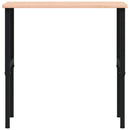 vidaXL tömör bükkfa négyszög alakú munkapad 100 x 60 x (71,5-98) cm