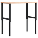 vidaXL tömör bükkfa négyszög alakú munkapad 100 x 60 x (71,5-98) cm