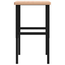 vidaXL tömör bükkfa négyszög alakú munkapad 100 x 60 x (73-99,5) cm