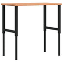 vidaXL tömör bükkfa négyszög alakú munkapad 100 x 60 x (71,5-98) cm