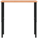 vidaXL tömör bükkfa négyszög alakú munkapad 100 x 60 x (71,5-98) cm
