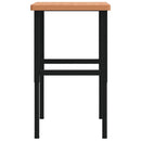 vidaXL tömör bükkfa négyszög alakú munkapad 100 x 60 x (73-99,5) cm
