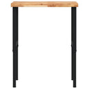 vidaXL tömör bükkfa négyszög alakú munkapad 80 x 60 x (73-99,5) cm