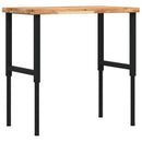 vidaXL tömör bükkfa négyszög alakú munkapad 100 x 60 x (73-99,5) cm