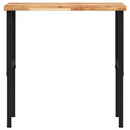 vidaXL tömör bükkfa négyszög alakú munkapad 100 x 60 x (73-99,5) cm
