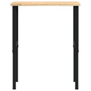 vidaXL tömör tölgyfa munkapad 80 x 60 x (71,5-98) cm