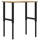 vidaXL tömör tölgyfa munkapad 80 x 60 x (71,5-98) cm
