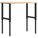 vidaXL tömör tölgyfa munkapad 100 x 60 x (71,5-98) cm