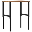 vidaXL világosbarna tömör tölgyfa munkapad 80 x 60 x (71,5-98) cm