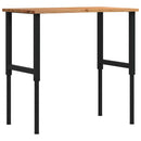 vidaXL világosbarna tömör tölgyfa munkapad 100 x 60 x (71,5-98) cm