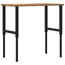 vidaXL világosbarna tömör tölgyfa munkapad 100 x 60 x (71,5-98) cm